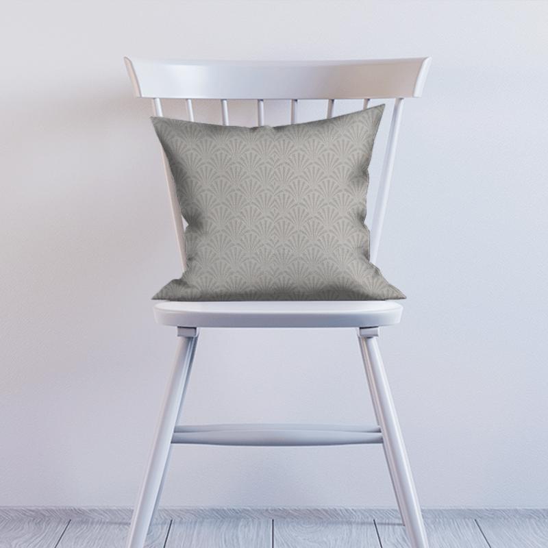Clarke and Clarke Lusso Chrysler Ivory Cushion