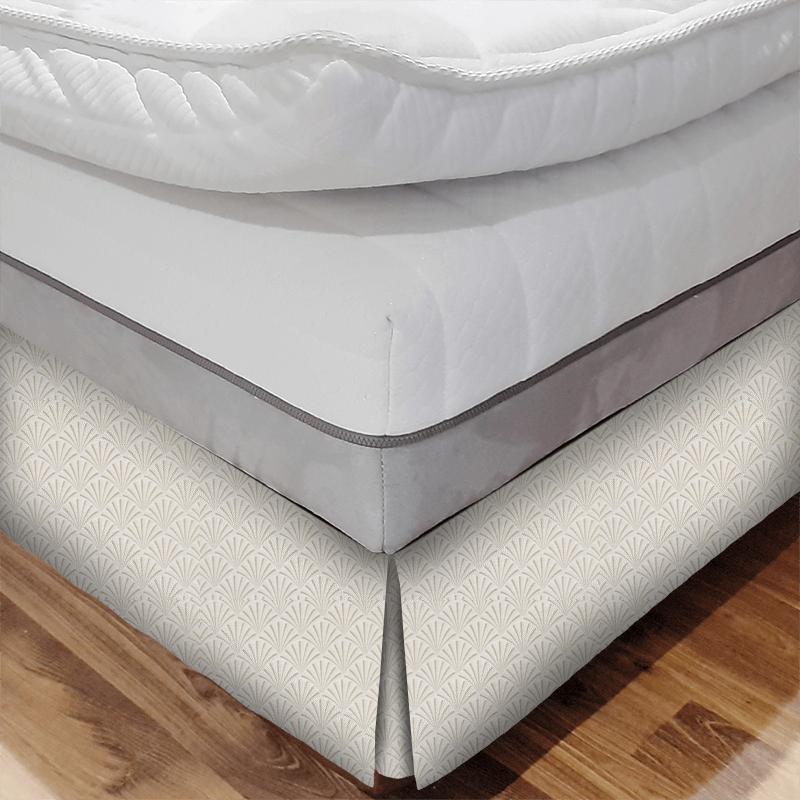 Clarke and Clarke Lusso Chrysler Rose Gold Bed Base Valance