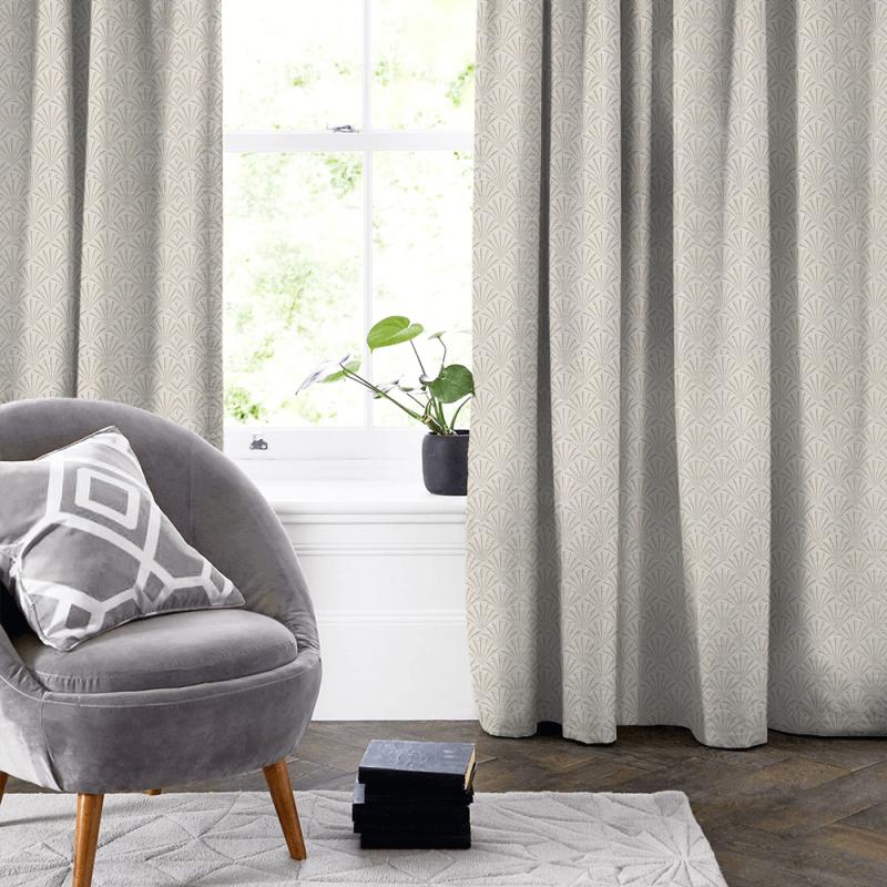 Clarke and Clarke Lusso Chrysler Rose Gold Made To Measure Curtain