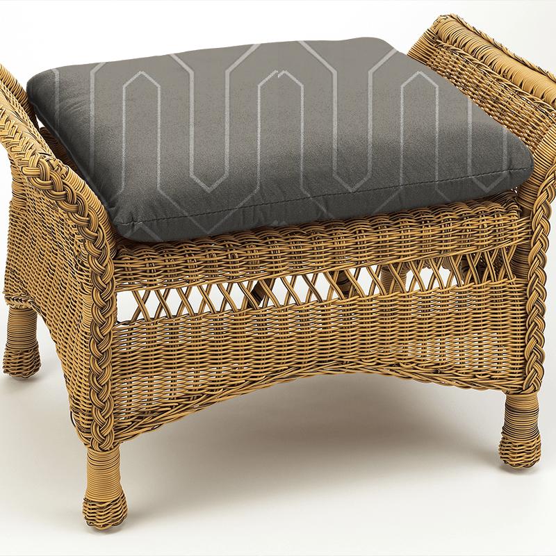 Clarke and Clarke Lusso Gatsby Mocha Box Cushion