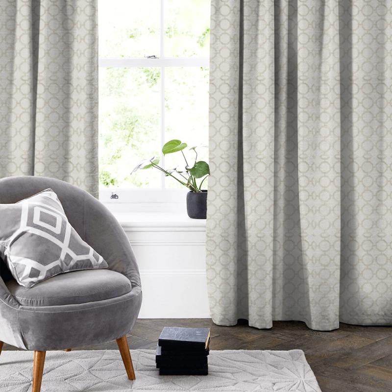 Clarke and Clarke Lusso Glamour Linen Made To Measure Curtain