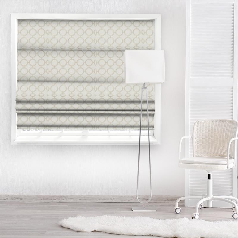 Clarke and Clarke Lusso Glamour Linen Made To Measure Roman Blind