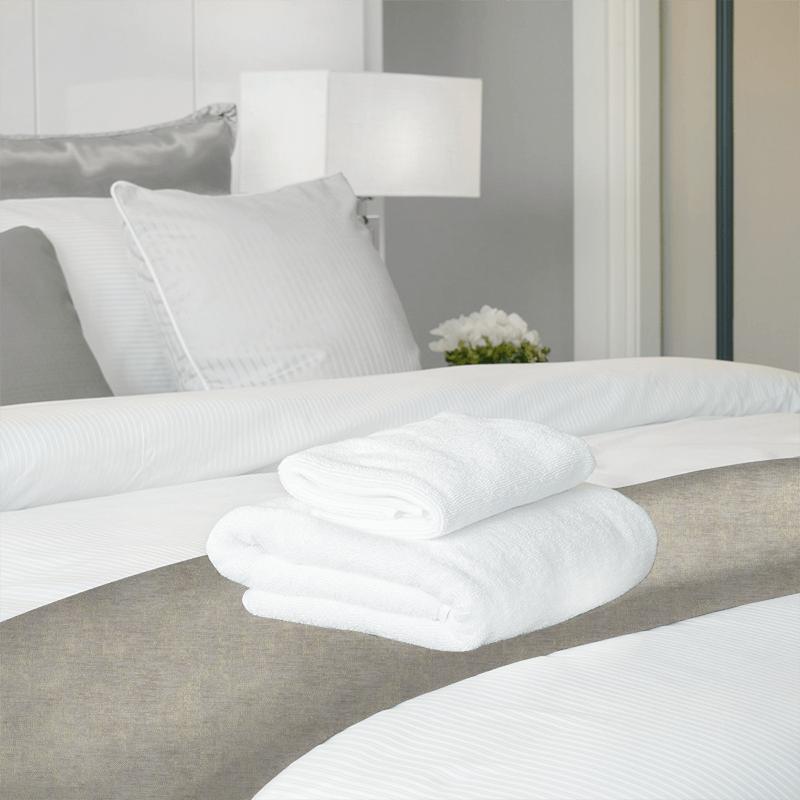 Clarke and Clarke Lusso Shimmer Gold Bed Runner