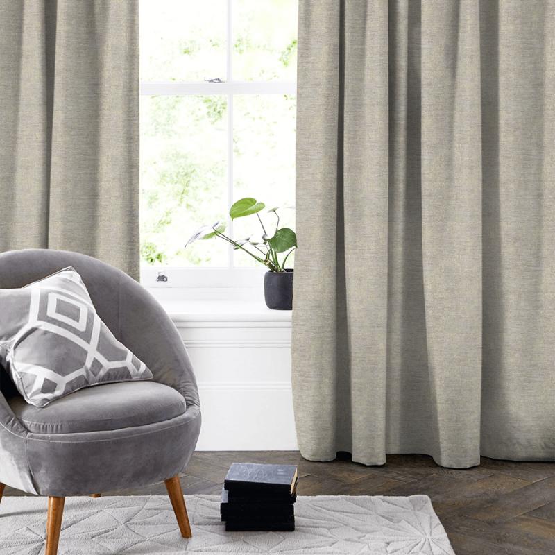 Clarke and Clarke Lusso Shimmer Gold Made To Measure Curtain