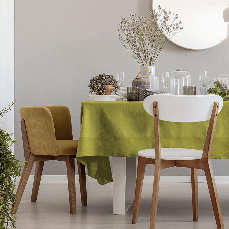 Clarke and Clarke Spectrum Spectrum Chartreuse Tablecloth