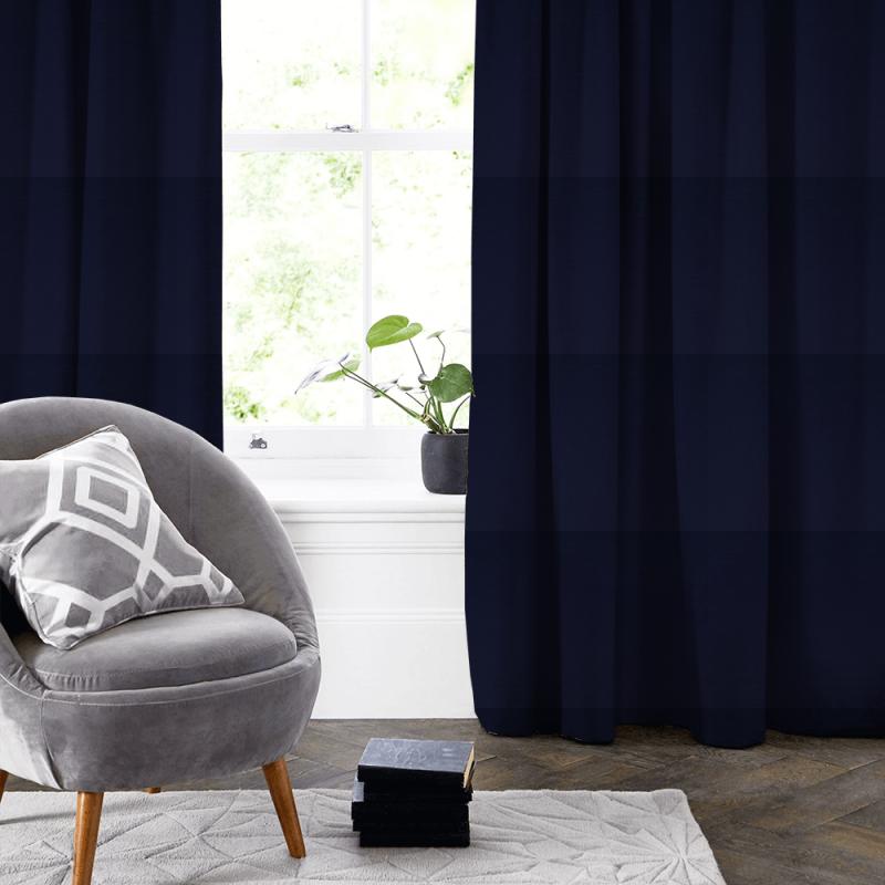 Clarke and Clarke Spectrum Spectrum Midnight Made To Measure Curtain