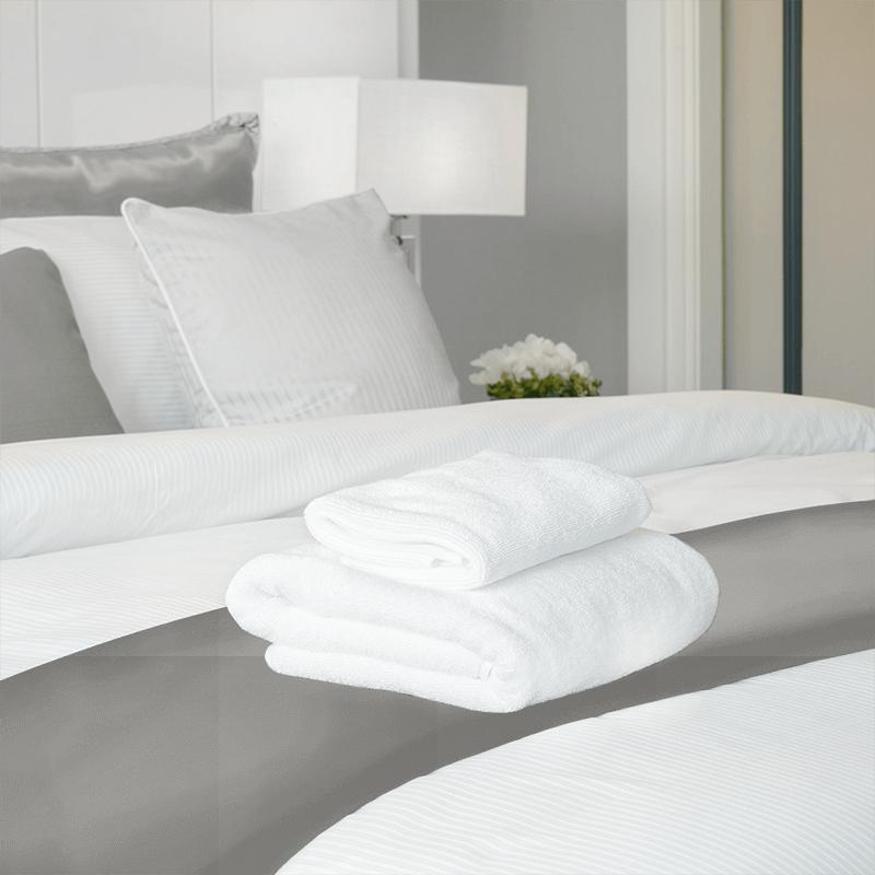 Clarke and Clarke Spectrum Spectrum Silver Bed Runner