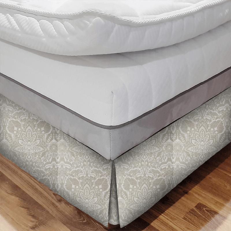 Clarke and Clarke Lusso Waldorf Champagne Bed Base Valance