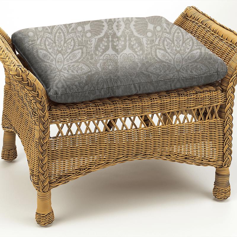 Clarke and Clarke Lusso Waldorf Champagne Box Cushion