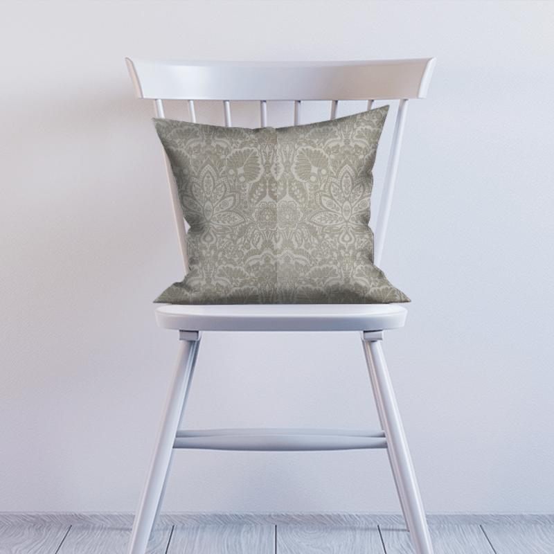 Clarke and Clarke Lusso Waldorf Champagne Cushion