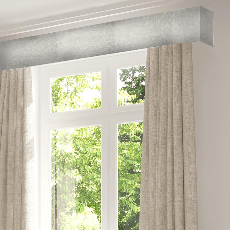 Waldorf Ivory Pelmet Clarke and Clarke Lusso Waldorf Ivory Pelmet