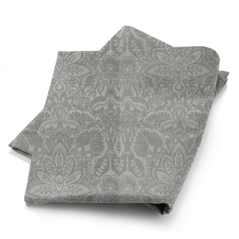 Clarke and Clarke Lusso Waldorf Silver Fabric