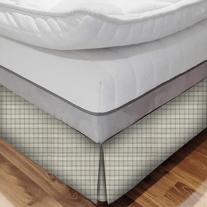 iLiv Sketchbook Shaker Check Feather Bed Base Valance