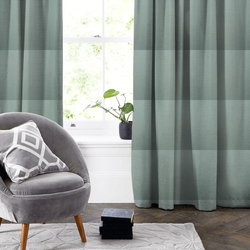 Canvas Seafoam Made To Measure Curtain iLiv Forever Spring Canvas Seafoam Made To Measure Curtain