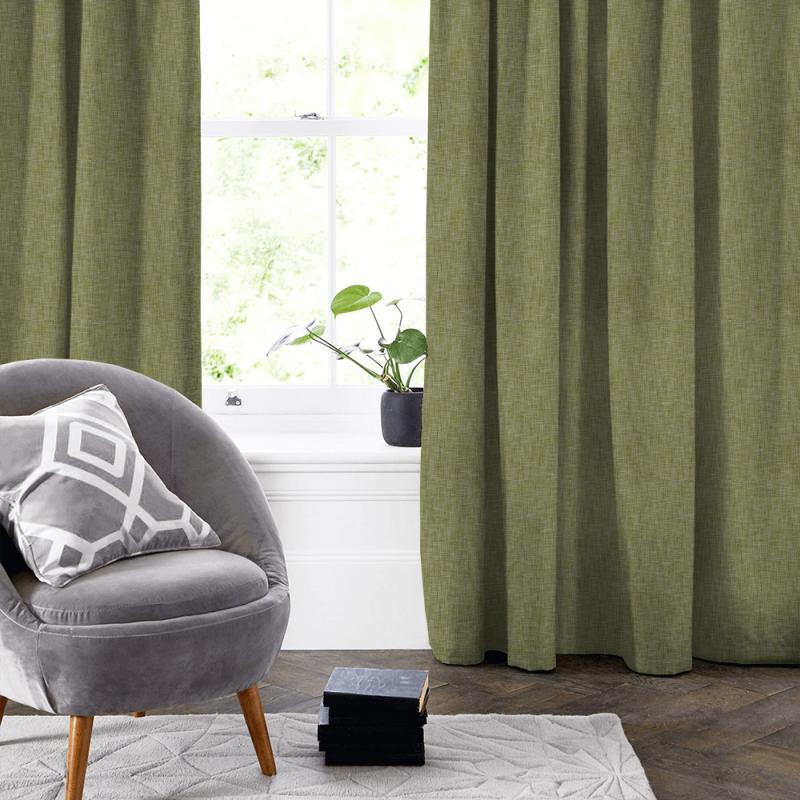 iLiv Plains Book 6 Saxon Moss Made To Measure Curtain