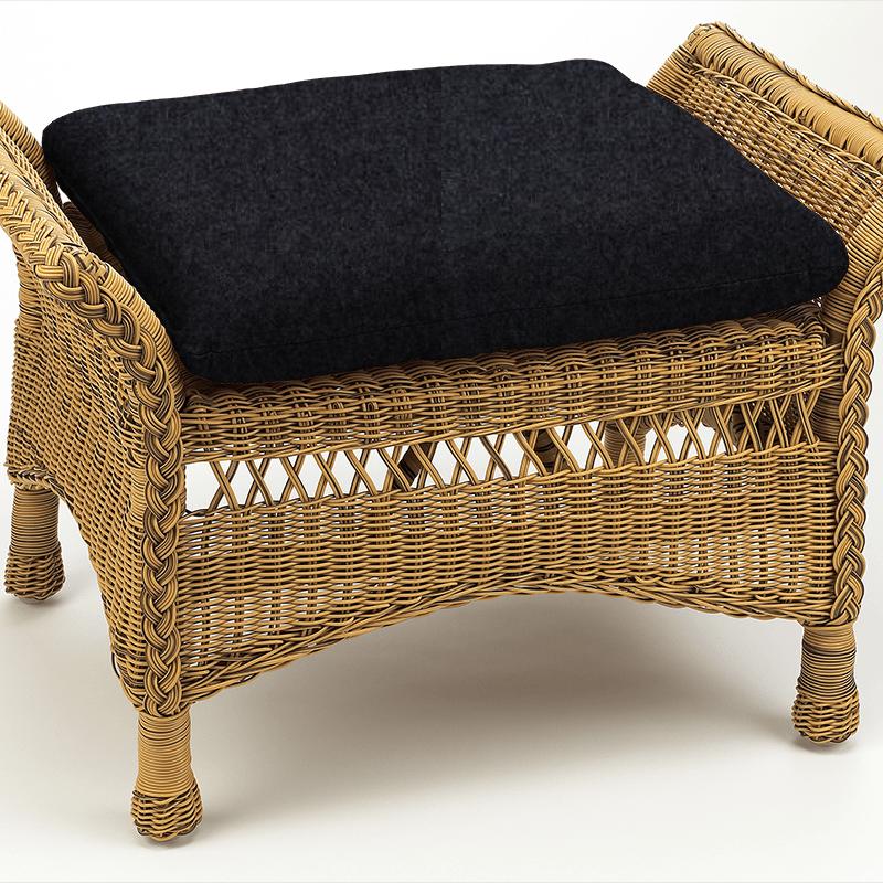 Abraham Moon Transitional Earth Cobalt Box Cushion