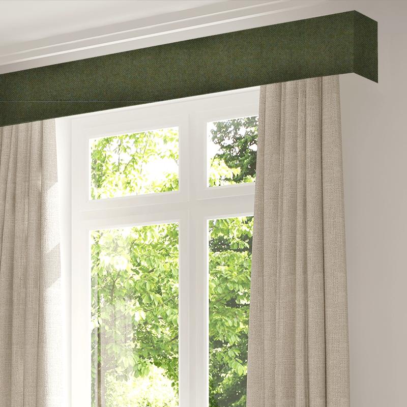 Abraham Moon Herringbone Glamis Topaz Pelmet