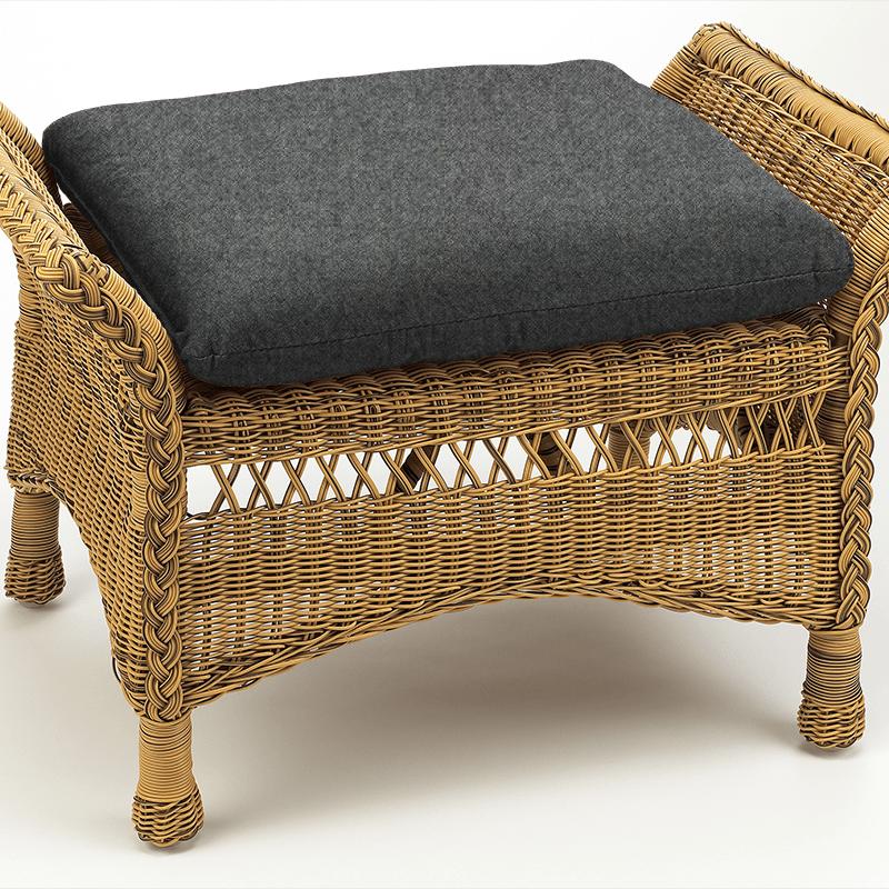 Abraham Moon Cosmopolitan Parquet Grey Box Cushion