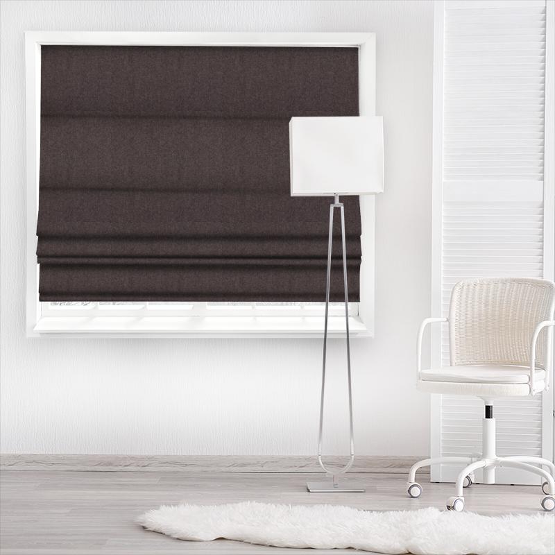 Abraham Moon Herringbone Chevron Mystic Topaz Made To Measure Roman Blind
