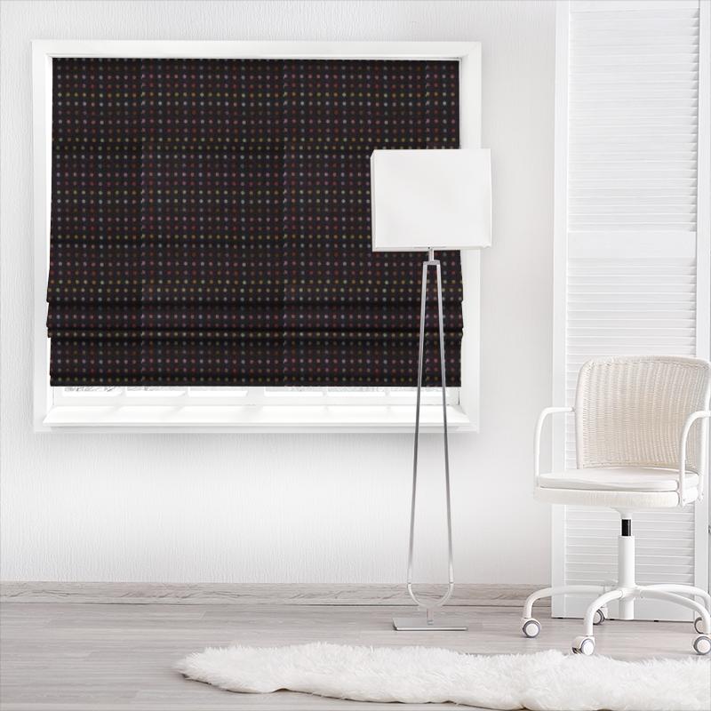 Abraham Moon The Dales Multispot Wine Made To Measure Roman Blind