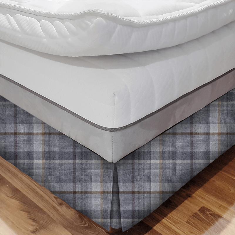 Abraham Moon The Dales Malham Taupe Bed Base Valance