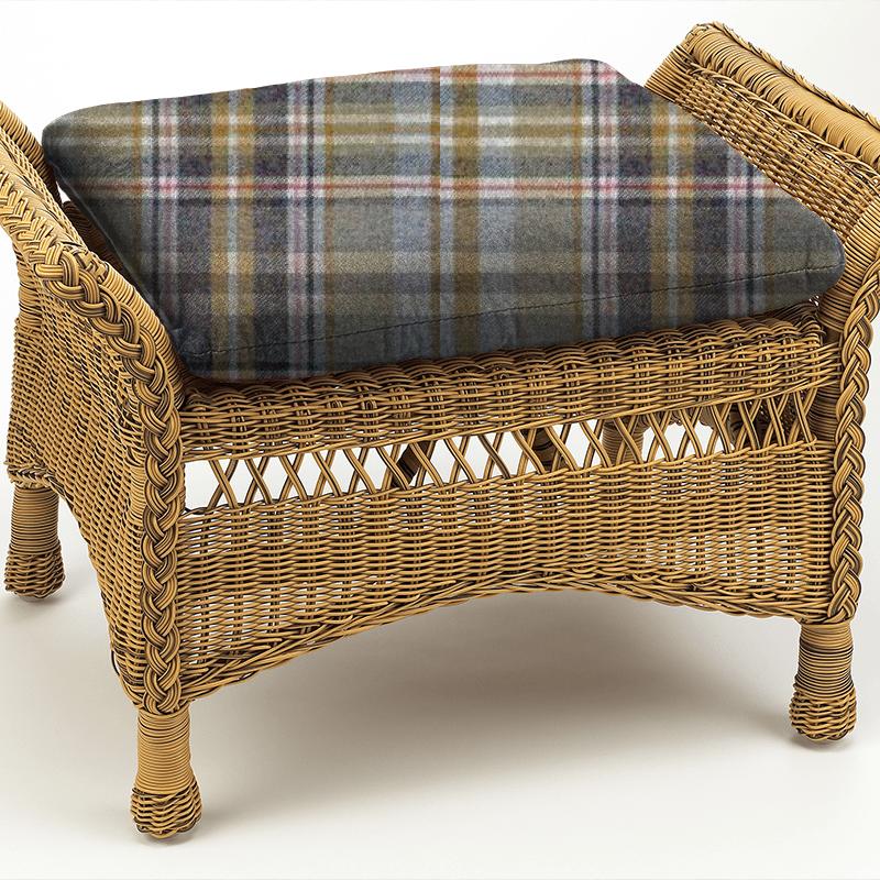 Abraham Moon Moorland Glen Coe Yellow/Pink Box Cushion