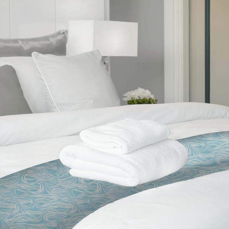 Surf Aqua Bed Runner Studio G Land & Sea Surf Aqua Bed Runner