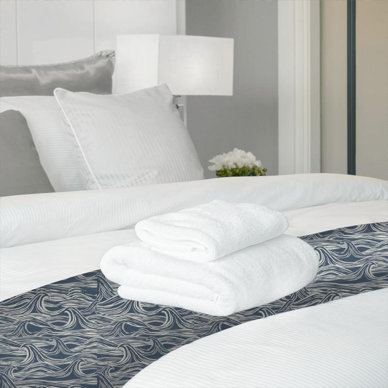 Studio G Land & Sea Surf Navy Bed Runner