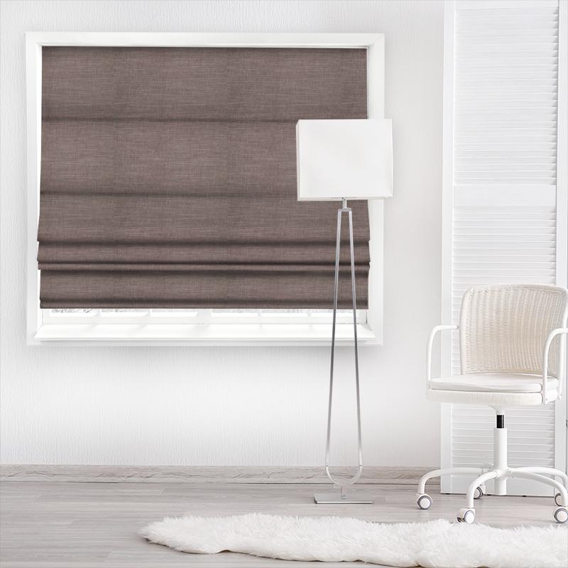 Clarke and Clarke Albany & Moray Moray Mocha Made To Measure Roman Blind