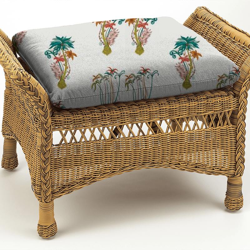 Clarke and Clarke Animalia Jungle Palms Jungle Box Cushion