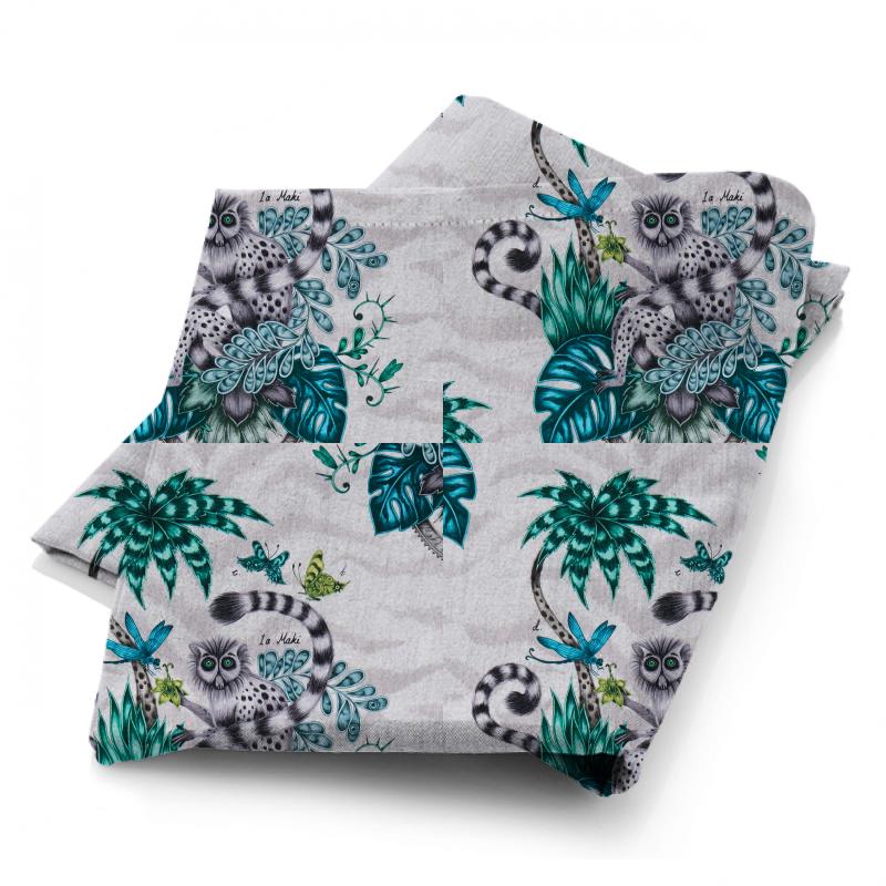 Clarke and Clarke Animalia Lemur Jungle Fabric