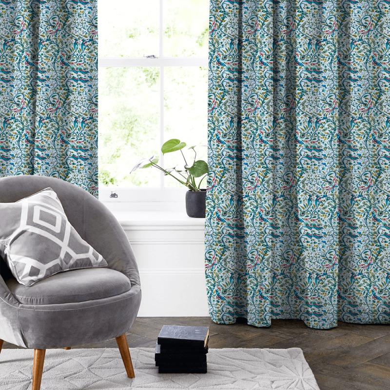 Clarke and Clarke Animalia Rousseau Eggshell Made To Measure Curtain