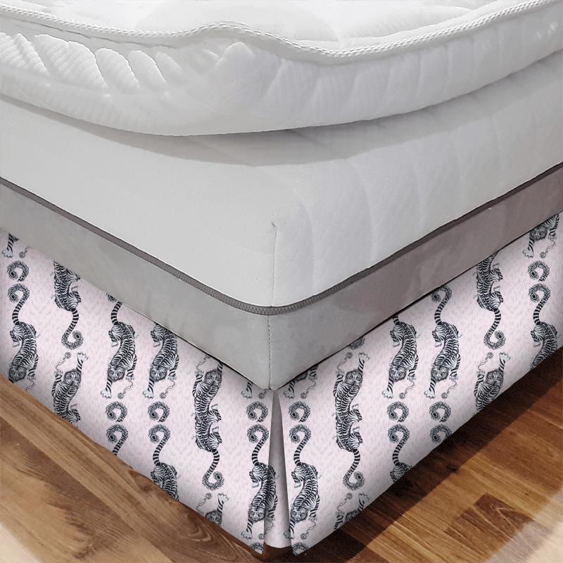 Clarke and Clarke Animalia Tigris Pink Bed Base Valance