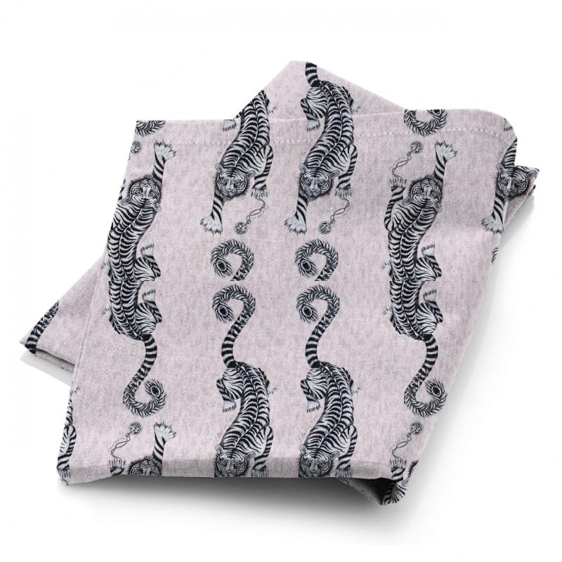Clarke and Clarke Animalia Tigris Pink Fabric