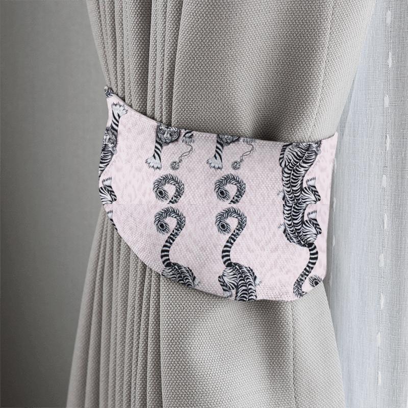 Clarke and Clarke Animalia Tigris Pink Tieback