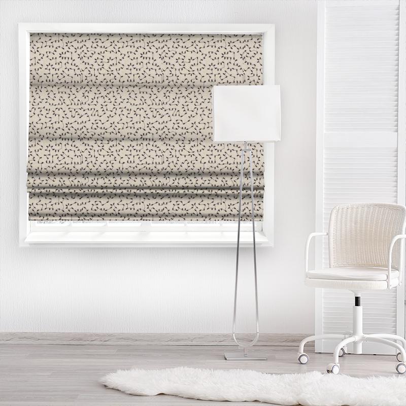 Clarke and Clarke Avebury Bibury Midnight Made To Measure Roman Blind
