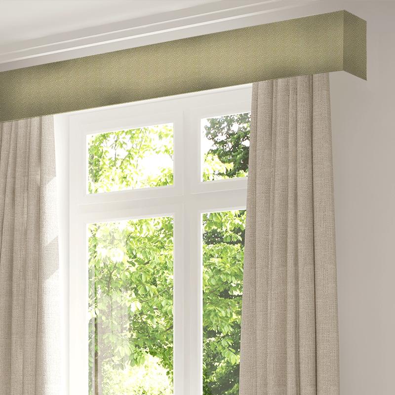 Clarke and Clarke Equinox Mercury Citron Pelmet