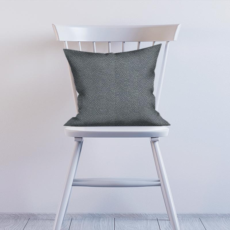 Clarke and Clarke Equinox Nebula Charcoal Cushion