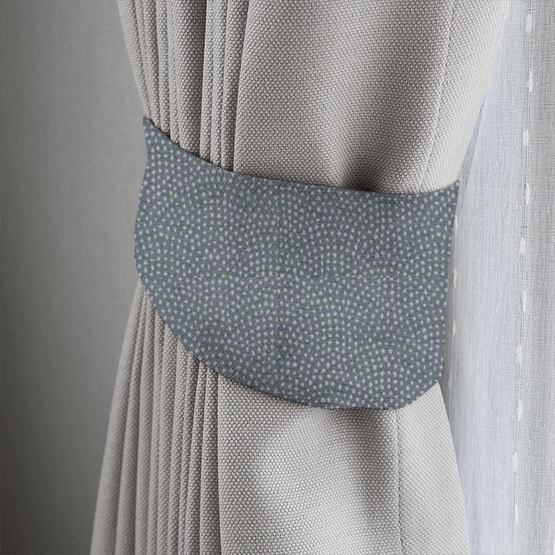 Clarke and Clarke Equinox Nebula Charcoal Tieback