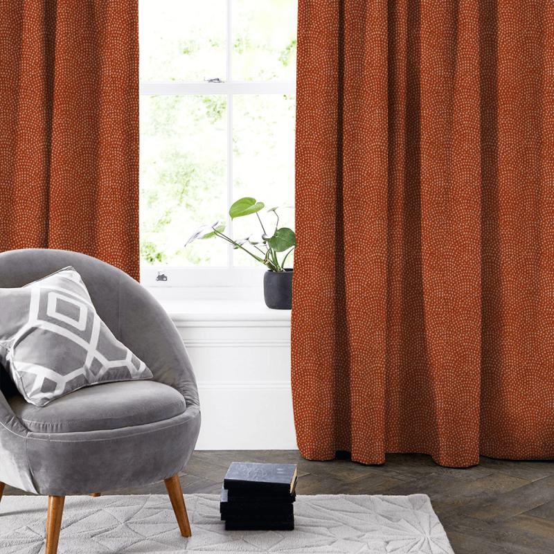 Nebula Spice Made To Measure Curtain Clarke and Clarke Equinox Nebula Spice Made To Measure Curtain
