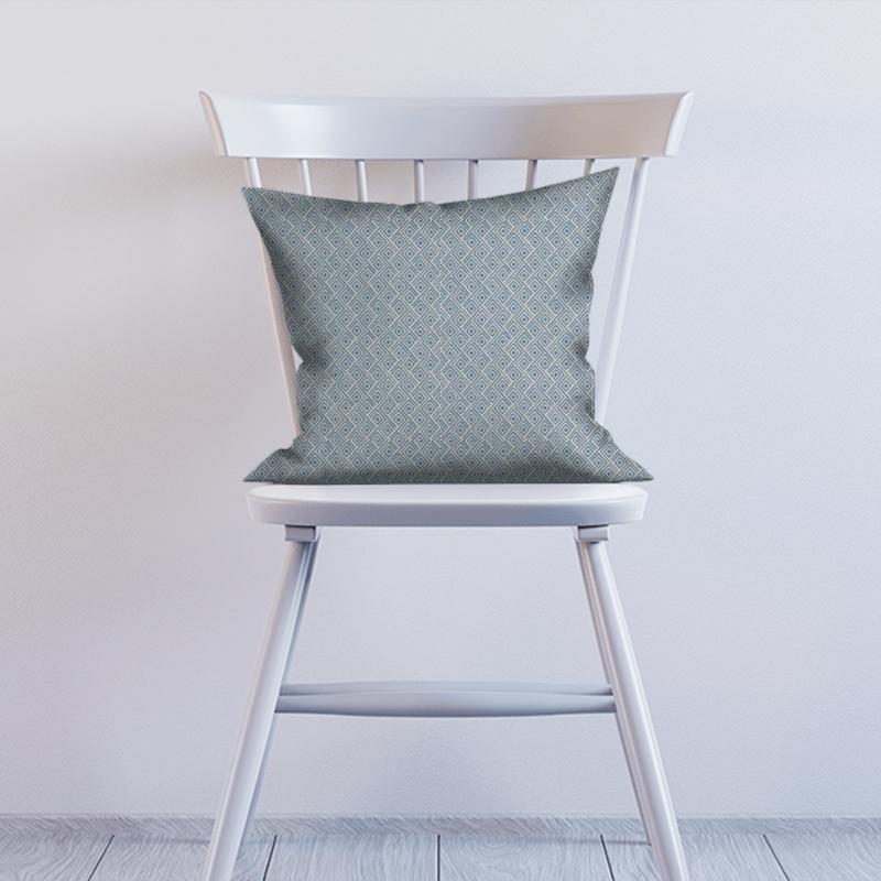 Clarke and Clarke Equinox Rhombus Denim Cushion