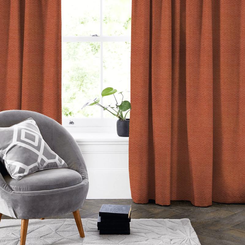 Clarke and Clarke Equinox Trinity Spice Made To Measure Curtain
