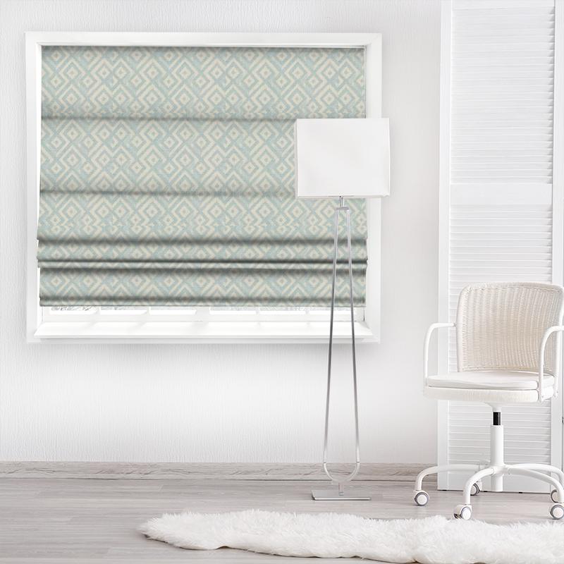 Clarke and Clarke Equinox Veda Duckegg Made To Measure Roman Blind