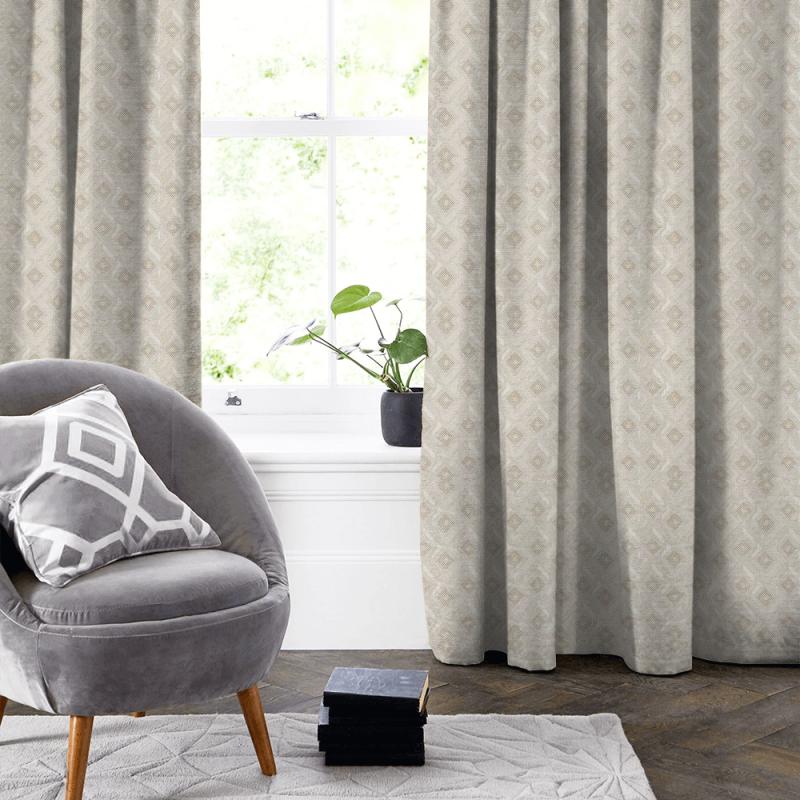Clarke and Clarke Equinox Veda Natural Made To Measure Curtain