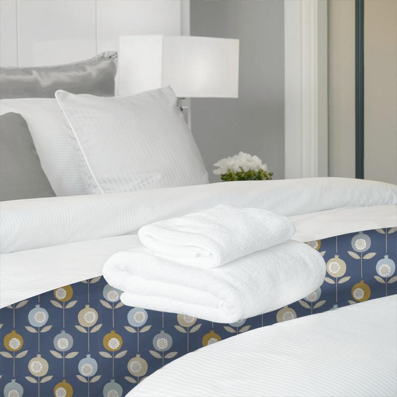 Scion Pepino Fabrics Pepino Sky/Cinnamon/Ink Bed Runner