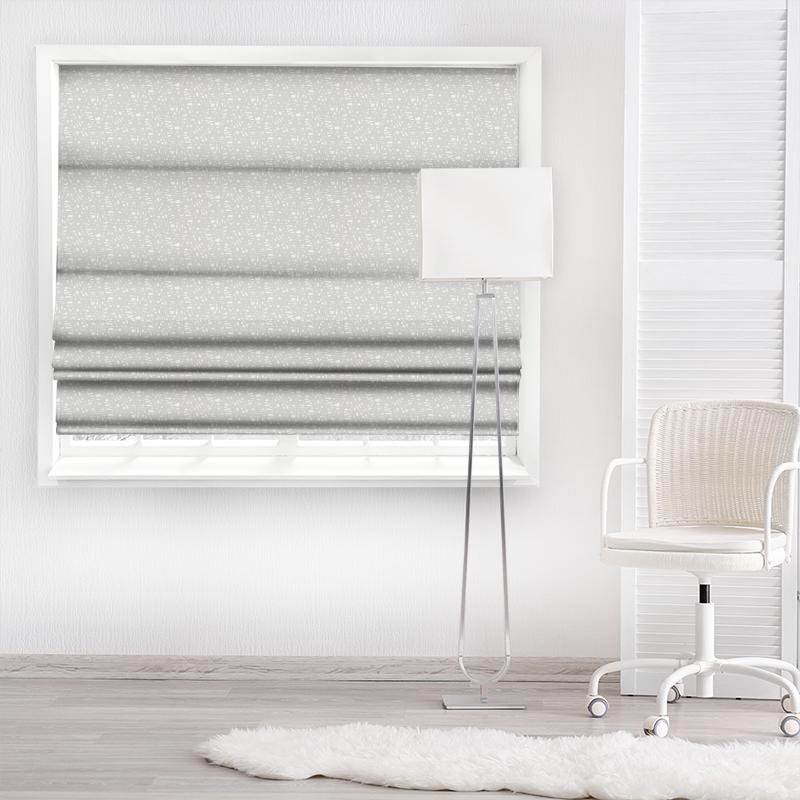 Scion Nuevo Fabrics Saxony Steel Made To Measure Roman Blind