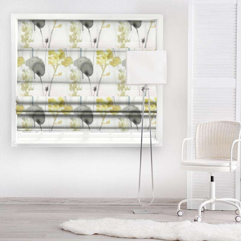 Voyage Decoration Equator Prints Sorong Lemon Made To Measure Roman Blind