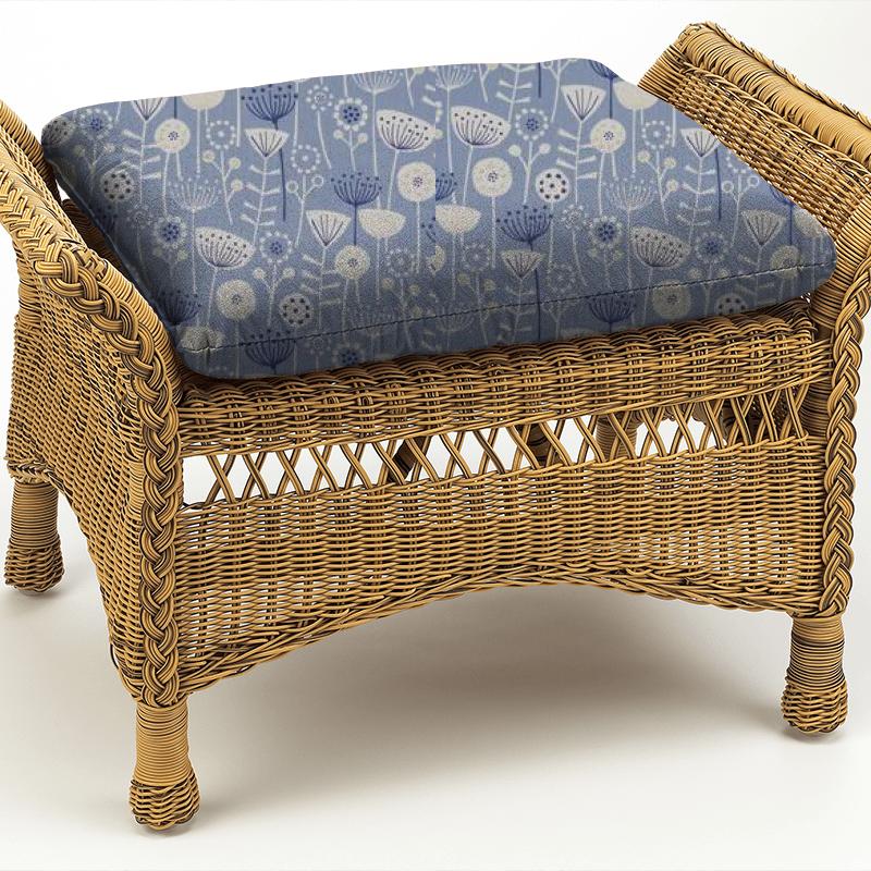 Fryetts Scandi Bergen Blue Box Cushion