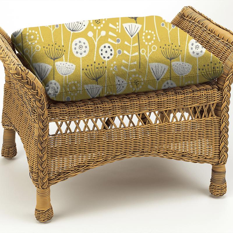 Fryetts Scandi Bergen Ochre Box Cushion