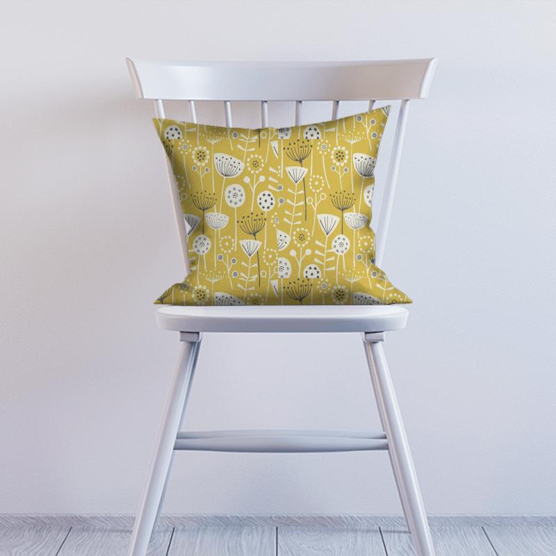 Fryetts Scandi Bergen Ochre Cushion